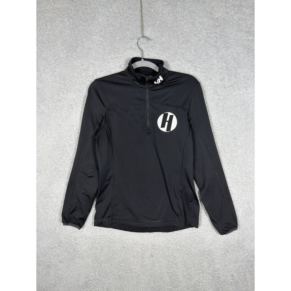 Helly Hansen Pullover Mens Size S Black 1/4 Zip Long Sleeve Top Performance